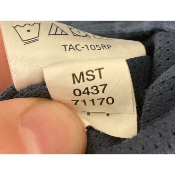 Men's 5.11 Tactical Series Snap Button Shirt Short Sleeve Blue Plaid Medium - Picture 7 of 8